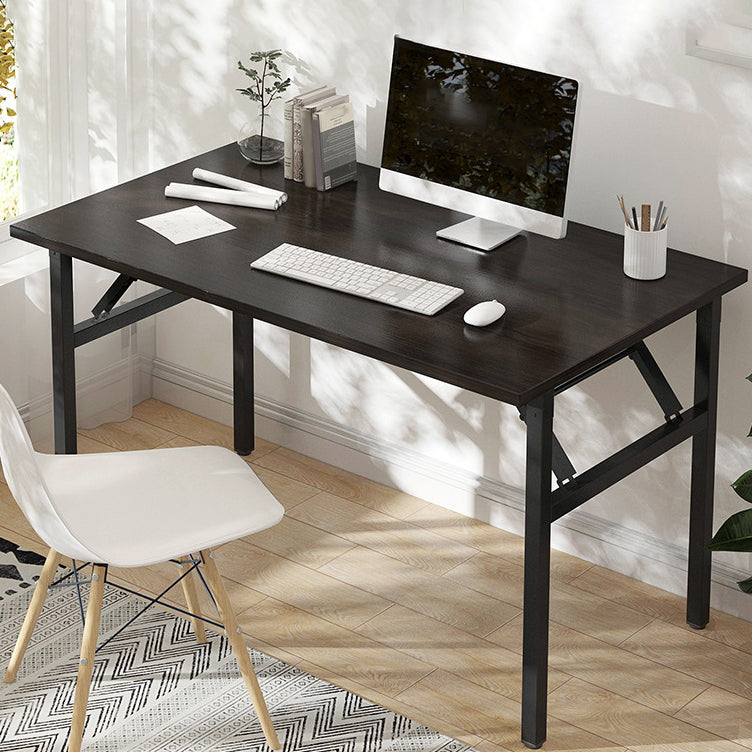 Industrial Folding Writing Desk Rectangular Wooden Computer Desk