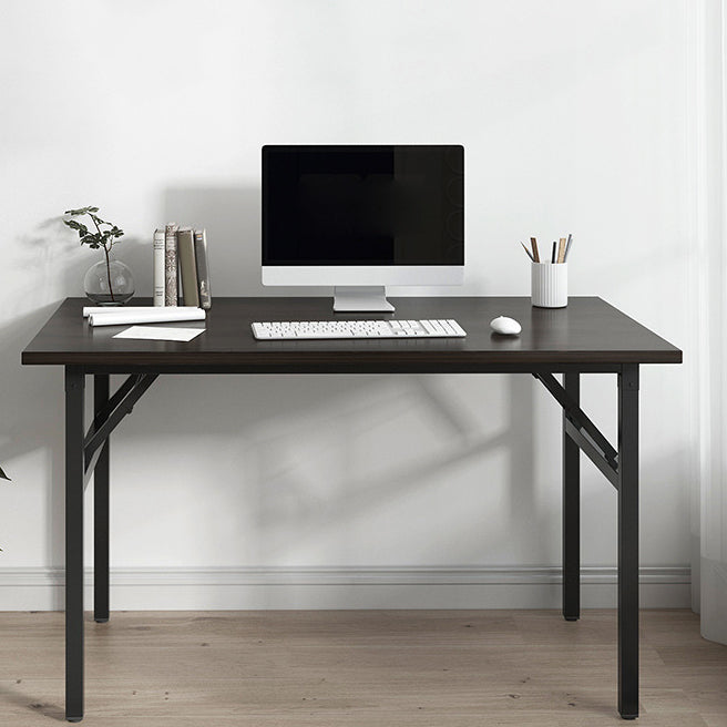 Industrial Folding Writing Desk Rectangular Wooden Computer Desk