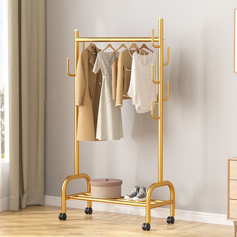 Modern Coat Rack Hanging Rail Storage Shelving and Hooks Coat Hanger