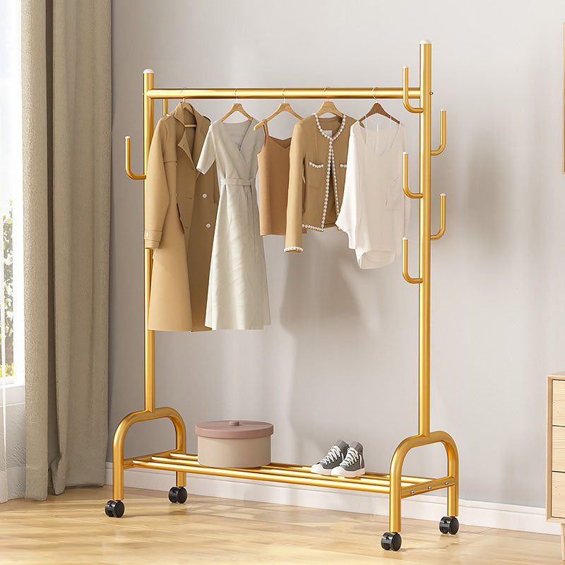 Modern Coat Rack Hanging Rail Storage Shelving and Hooks Coat Hanger