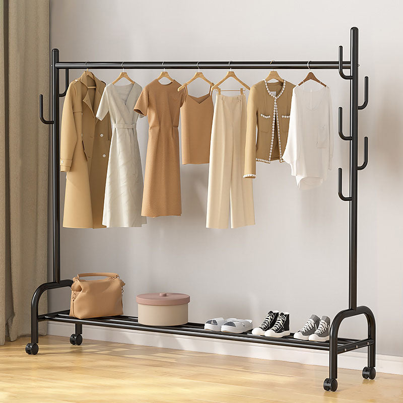 Modern Coat Rack Hanging Rail Storage Shelving and Hooks Coat Hanger