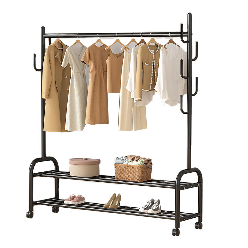 Modern Coat Rack Hanging Rail Storage Shelving and Hooks Coat Hanger