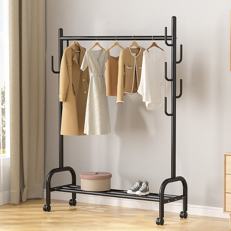 Modern Coat Rack Hanging Rail Storage Shelving and Hooks Coat Hanger