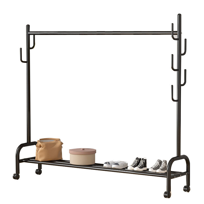 Modern Coat Rack Hanging Rail Storage Shelving and Hooks Coat Hanger