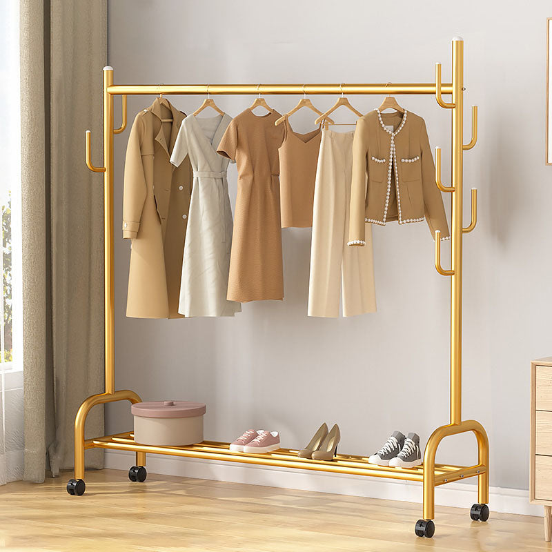 Modern Coat Rack Hanging Rail Storage Shelving and Hooks Coat Hanger