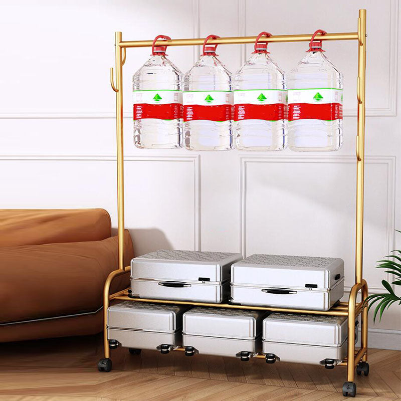 Modern Coat Rack Hanging Rail Storage Shelving and Hooks Coat Hanger