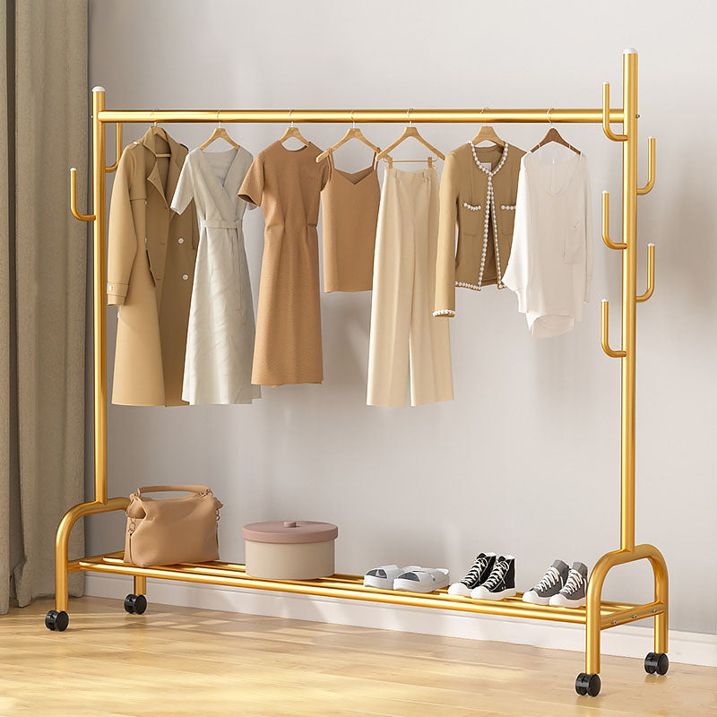 Modern Coat Rack Hanging Rail Storage Shelving and Hooks Coat Hanger