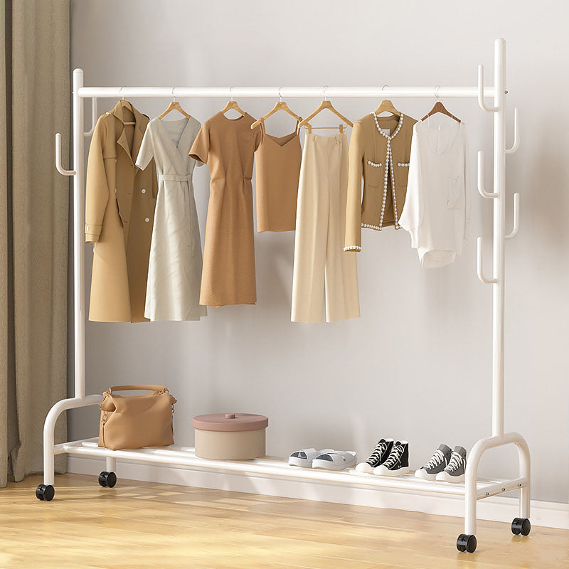 Modern Coat Rack Hanging Rail Storage Shelving and Hooks Coat Hanger