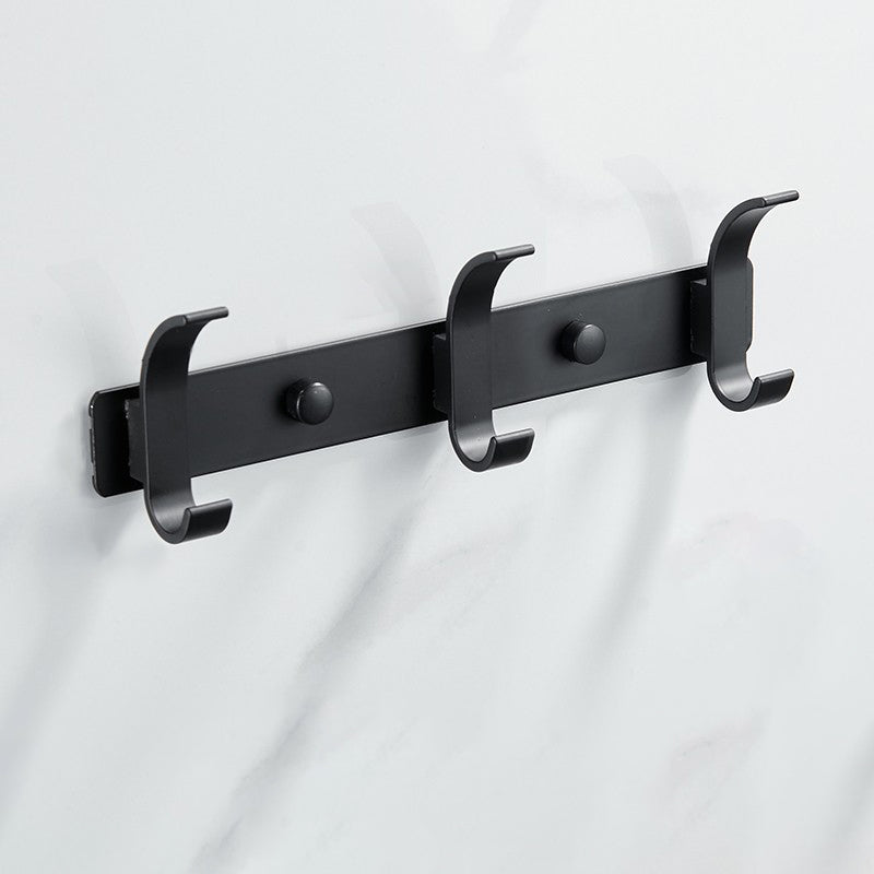 Modern Bathroom Hardware Set Silver/Black Bathroom Accessory Kit