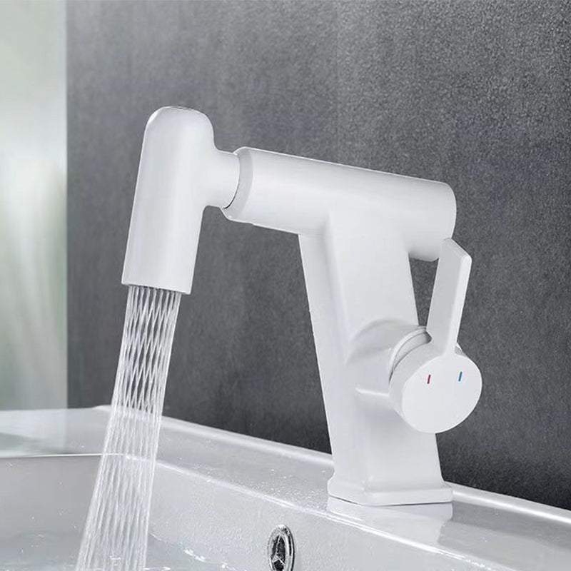 Contemporary Vessel Faucet Swivel Spout Faucet with One Lever Handle