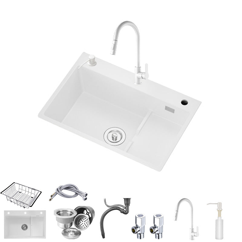 Modern Style Kitchen Sink Granite Kitchen Sink with Drain Assembly