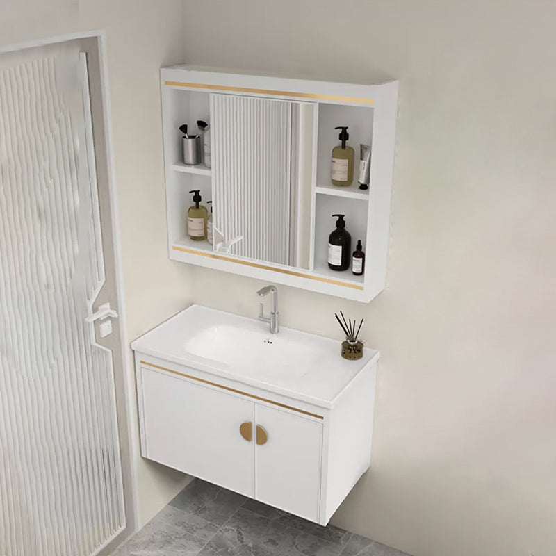 Gorgeous Sink Cabinet Free-standing Standard Space Saver Vanity with Mirror