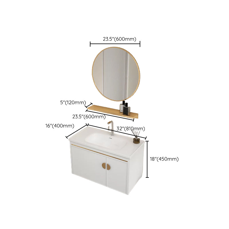 Gorgeous Sink Cabinet Free-standing Standard Space Saver Vanity with Mirror