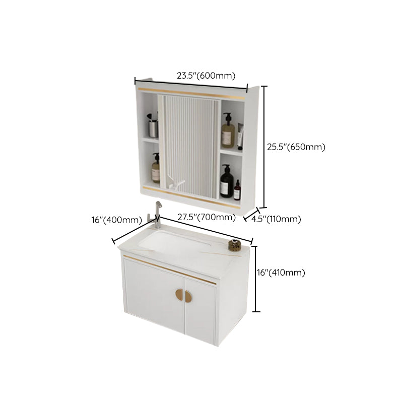 Gorgeous Sink Cabinet Free-standing Standard Space Saver Vanity with Mirror