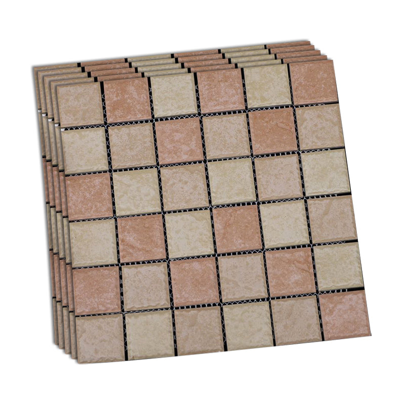 Grid Mosaic Sheet Wall & Floor Tile Mixed Material Outdoor Wall Tile