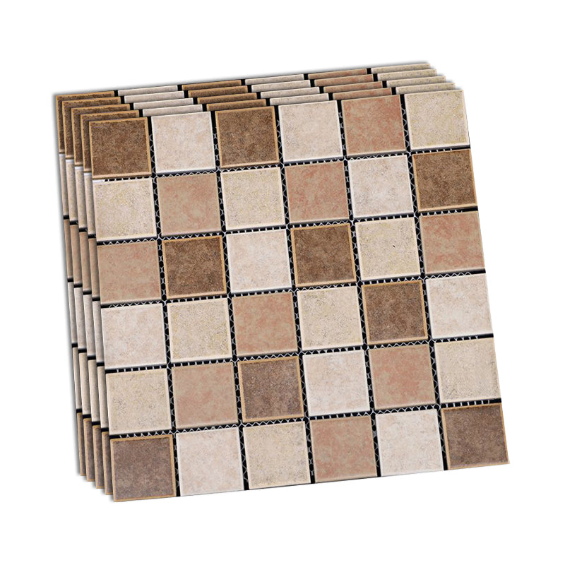 Grid Mosaic Sheet Wall & Floor Tile Mixed Material Outdoor Wall Tile