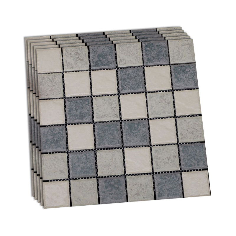 Grid Mosaic Sheet Wall & Floor Tile Mixed Material Outdoor Wall Tile