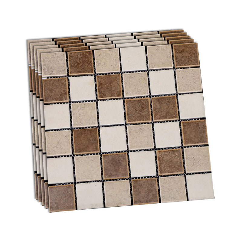 Grid Mosaic Sheet Wall & Floor Tile Mixed Material Outdoor Wall Tile