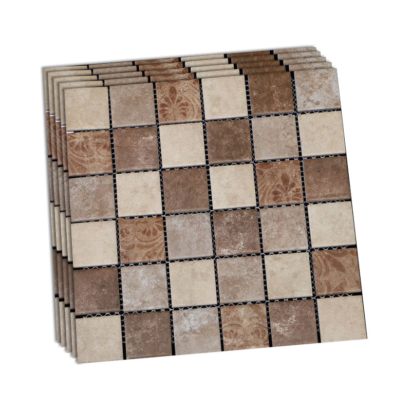 Grid Mosaic Sheet Wall & Floor Tile Mixed Material Outdoor Wall Tile