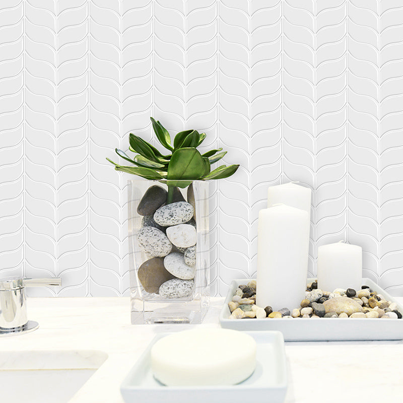 Modern Backsplash Wallpaper 3D Print Peel and Stick Backsplash Tile for Kitchen