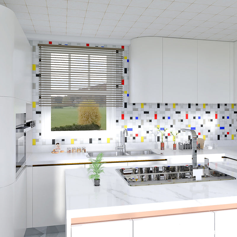 Modern Kitchen Backsplash Wallpaper Peel and Stick Single Tile