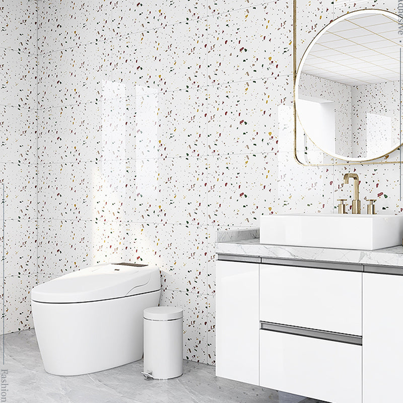 Contemporary Wallpaper Modern Style Bathroom Wallpaper with Rectangle Shape