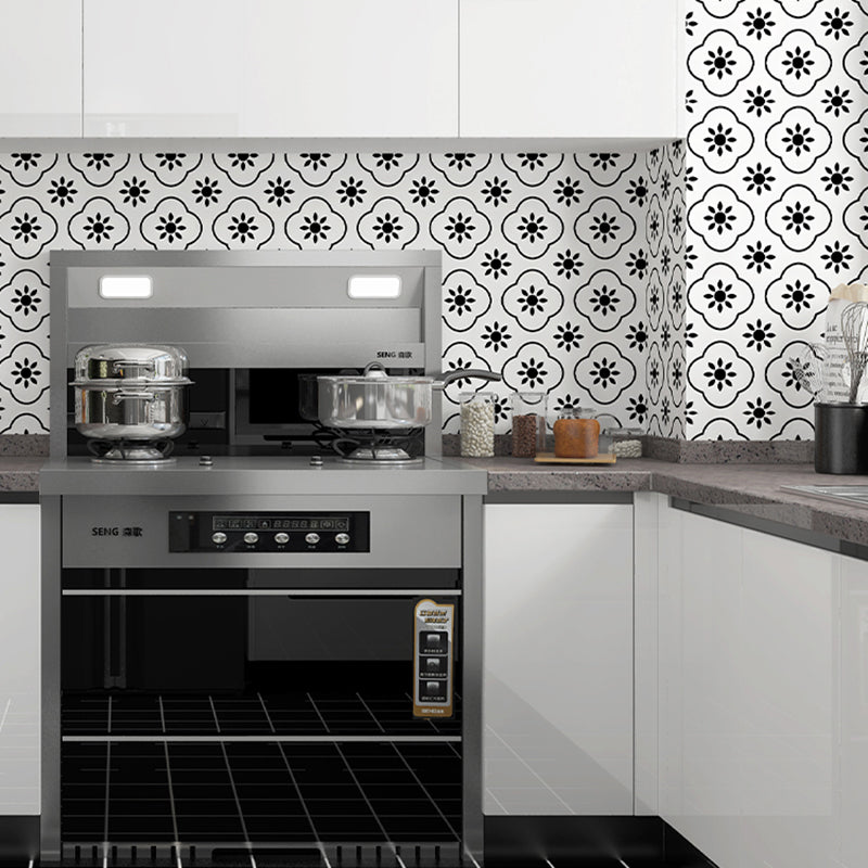 Modern Kitchen Backsplash Wallpaper Printed Peel and Stick Backsplash Tiles