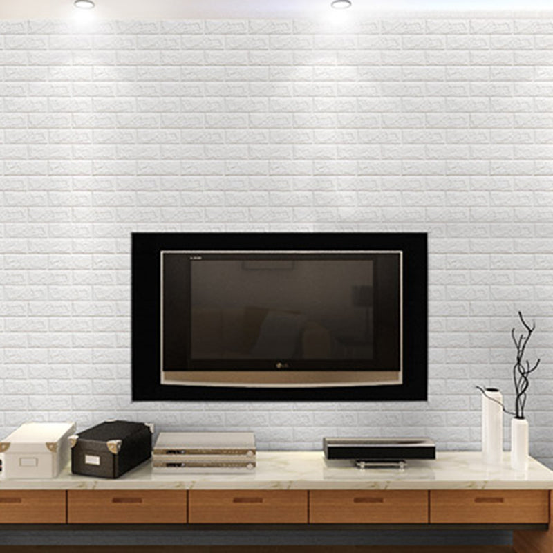 Modern Wall Panel PVC 3D Embossed Self-Adhesive Waterproof Wall Access Panel