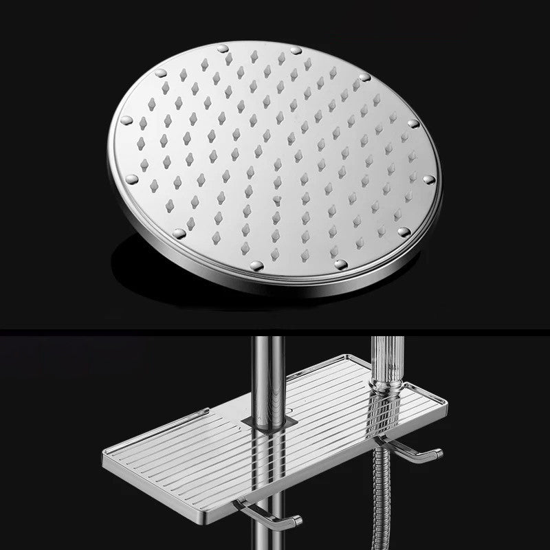 Contemporary Style Shower Head Bathroom Fixed Shower Head with Round and Square Shape