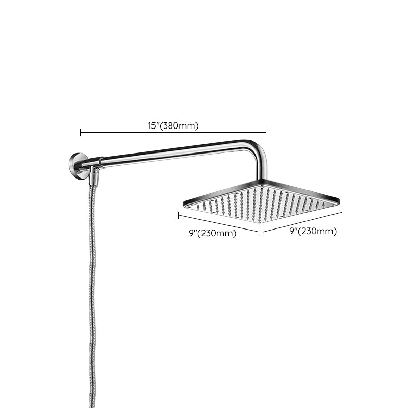 Contemporary Style Shower Head Bathroom Fixed Shower Head with Round and Square Shape