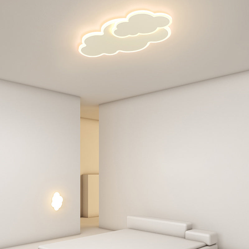 Modernism White Ceiling Light LED Flush Mount Lighting for Hallway