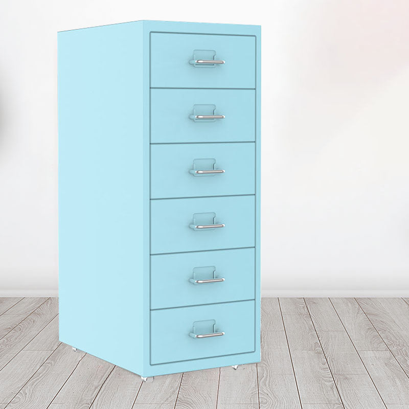 Contemporary File Cabinets Steel Frame File Pedestal with Key Lock