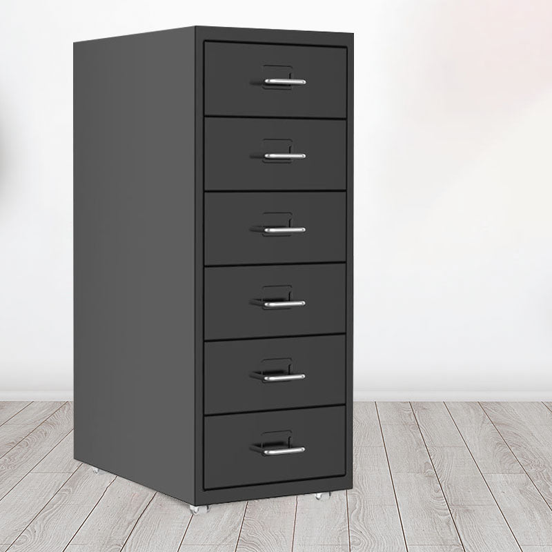 Contemporary File Cabinets Steel Frame File Pedestal with Key Lock