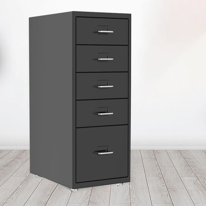 Contemporary File Cabinets Steel Frame File Pedestal with Key Lock