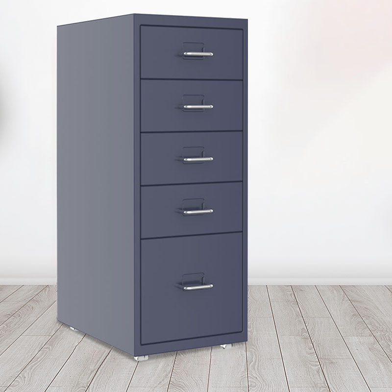 Contemporary File Cabinets Steel Frame File Pedestal with Key Lock