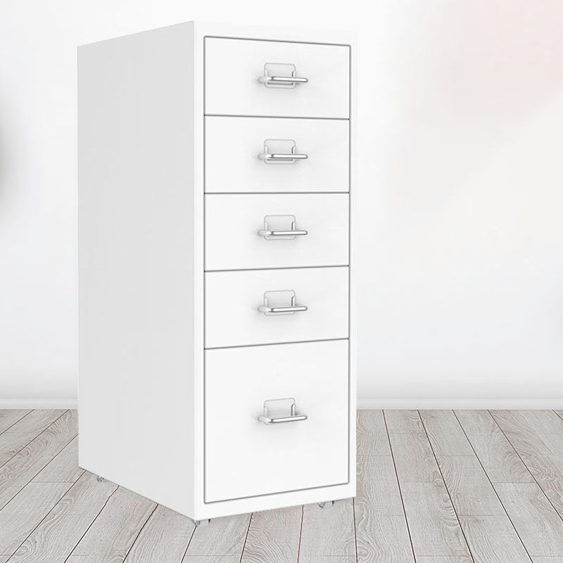 Contemporary File Cabinets Steel Frame File Pedestal with Key Lock