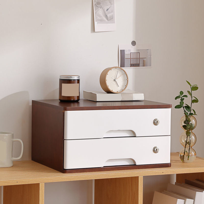 Industrial Cabinet Solid Wood Locking Drawers Filing Cabinet