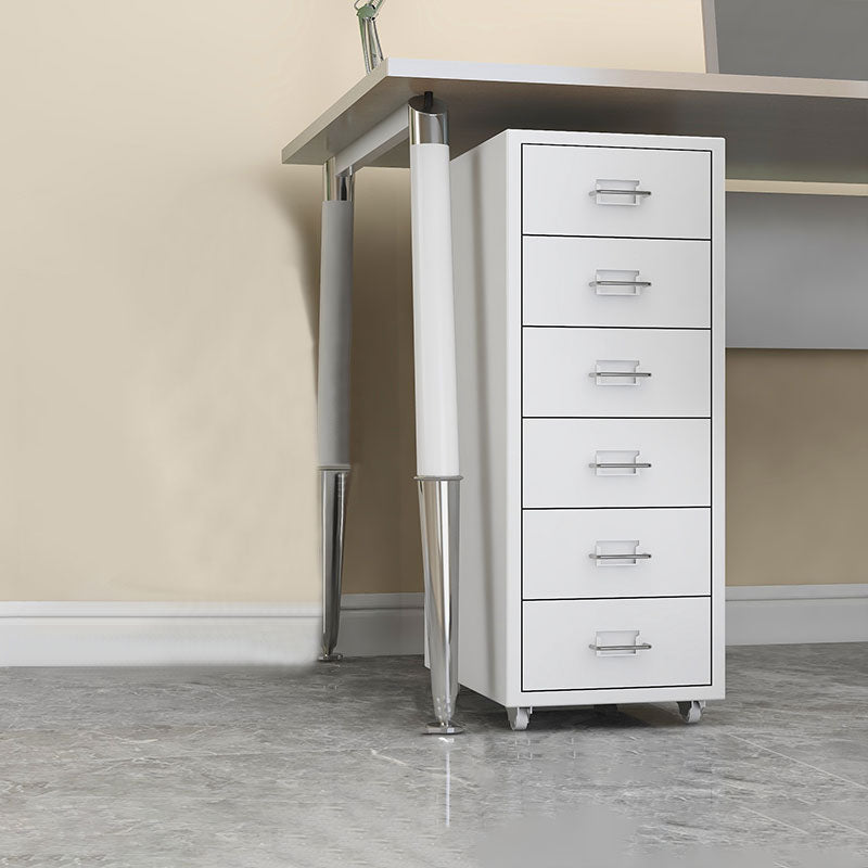 Contemporary File Cabinets Metal Frame File Pedestal with Key Lock