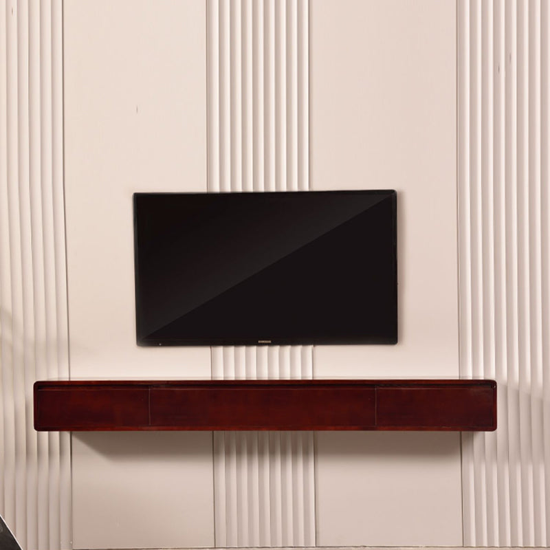 Scandinavian Wood TV Console Wall-mounted TV Media Stand with Storage for Living Room