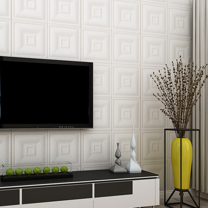 Glam Style Foam Waterproof Wall Paneling Living Room 3D Embossed Wall Paneling