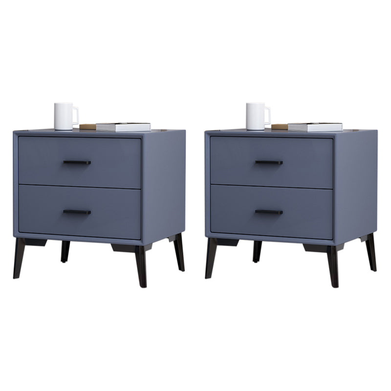 Contemporary Bedside Cabinet Wooden Night Table with 2 Drawers