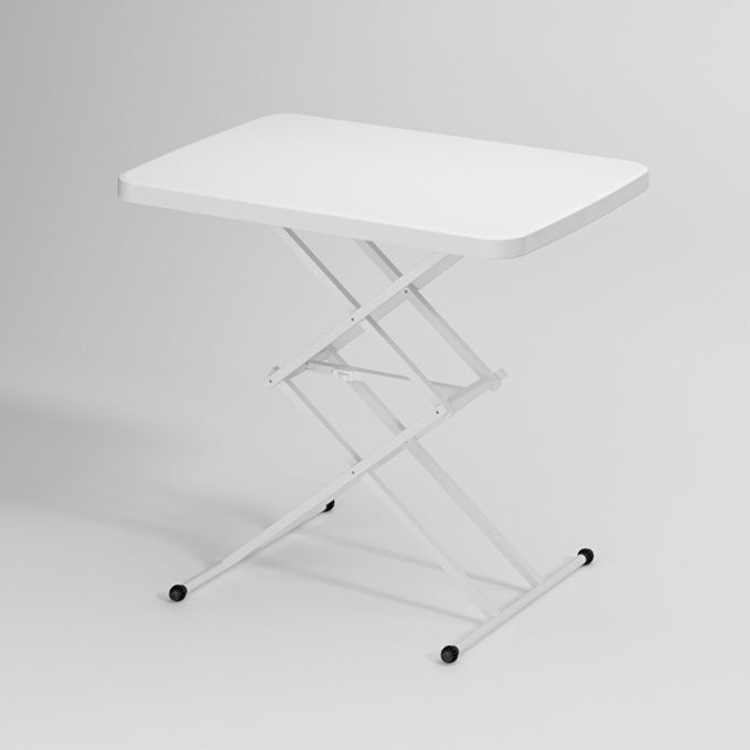 Contemporary Office Desk Rectangular Writing Desk with White Legs