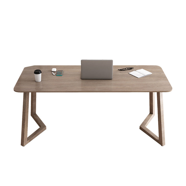 Contemporary Rectangular Writing Desk Wooden Office Desk for Bedroom