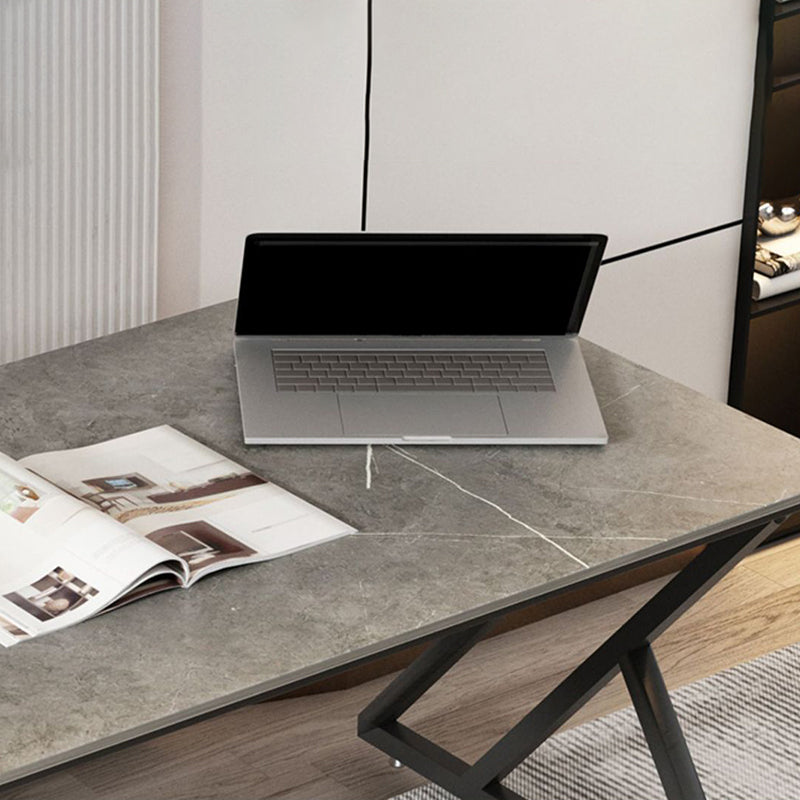 Industrial Computer Desk Bedroom Stone Office Desk with Legs