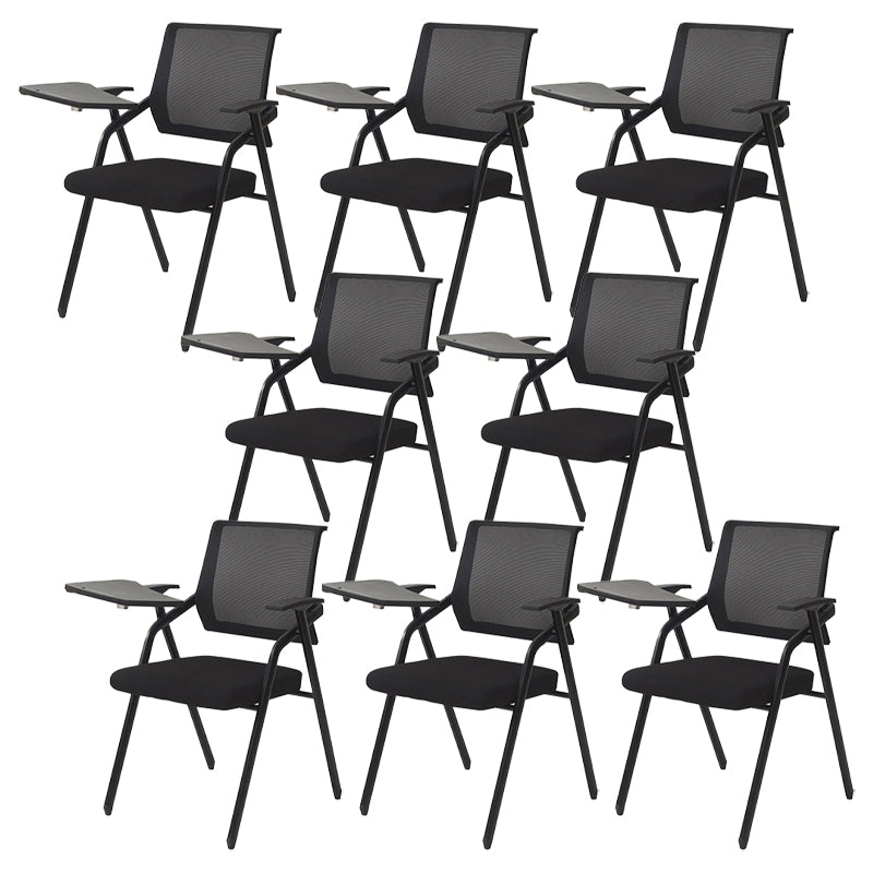 Modern Arms Included Conference Chair Black Mesh-back Chair for Office