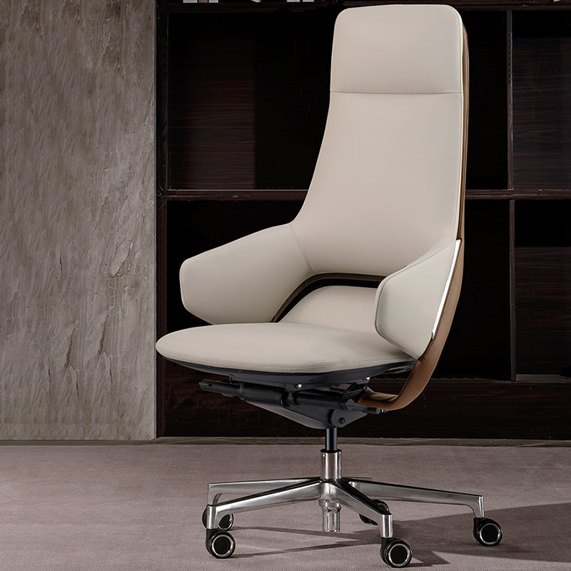 Modern Leather Managers Chair No Arm Executive Chair for Office