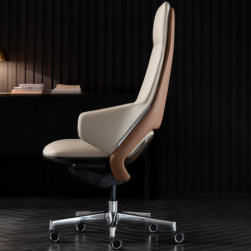 Modern Leather Managers Chair No Arm Executive Chair for Office