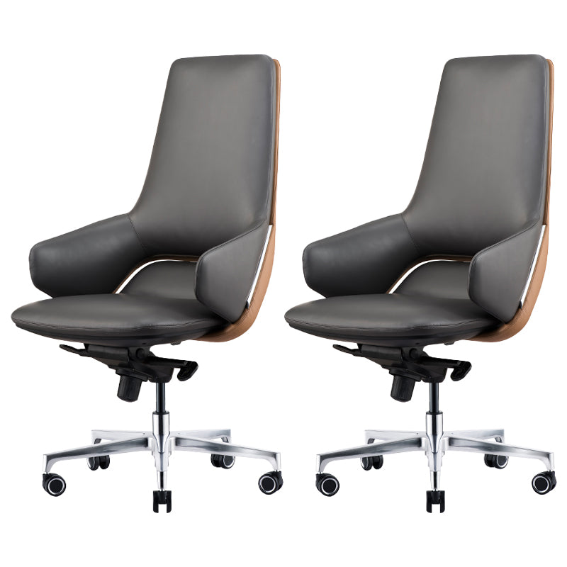 Modern Leather Managers Chair No Arm Executive Chair for Office