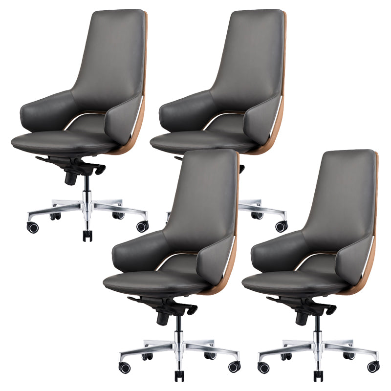 Modern Leather Managers Chair No Arm Executive Chair for Office