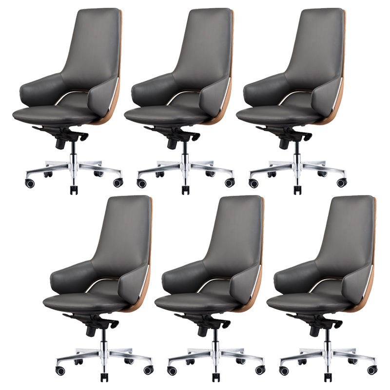 Modern Leather Managers Chair No Arm Executive Chair for Office